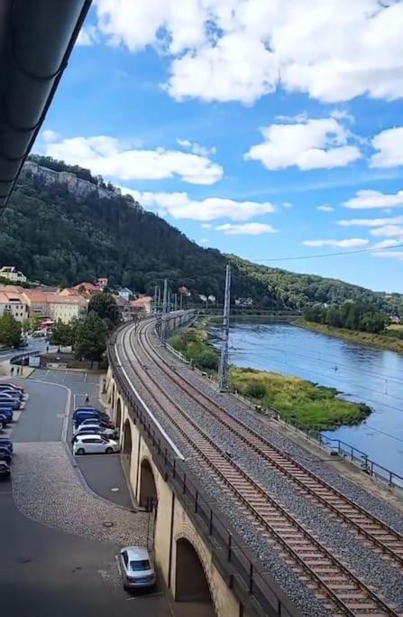Elbblick Apartment Konigstein an der Elbe Exterior photo